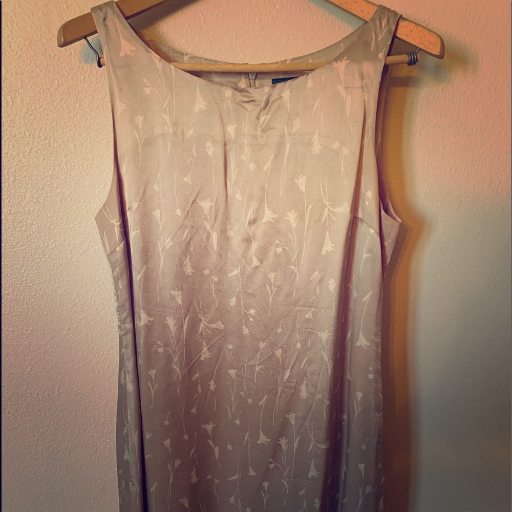 Price Drop🎠J. Crew Sleeveless tan floral dress
